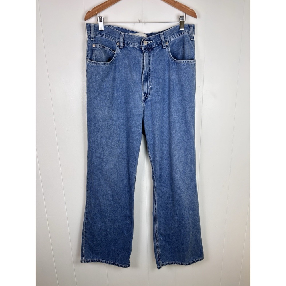 Vintage 90s Y2K Gap Skater Jeans Baggy‎ Distressed Denim Mens 36x31.5